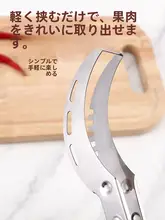 ステンレス製 スイカ専用スプーン【果肉取り・スライス用・工具】