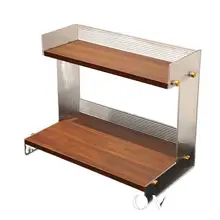 アクリル製デスクトップ収納ラック【ヴィンテージ風・化粧品用】