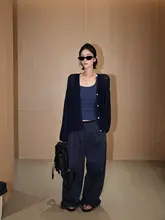 春夏用 UVカット ニットカーディガン【ゆったりシルエット・長袖・スタイル】