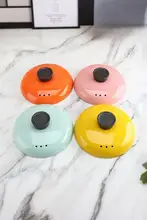 カラフルな陶器製の鍋蓋【通用デザイン・煮込み用・耐熱性】
