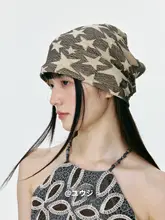 星柄デザインのキャップ【夏用・軽量・トレンドスタイル・ストリートファッション】