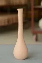 景徳鎮製 陶器製 花瓶【ドライフラワー用・インテリア装飾・シンプルデザイン】