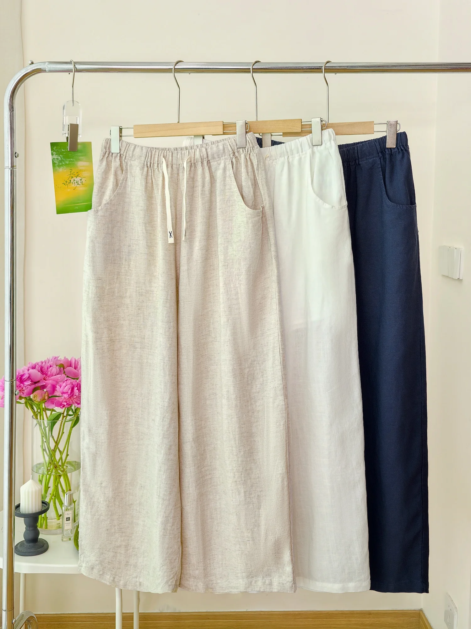 ウエスト60cm ルーズフィット直筒パンツ：小耳出品の自然ドレープスタイルが実際の着用感をどう変えるか