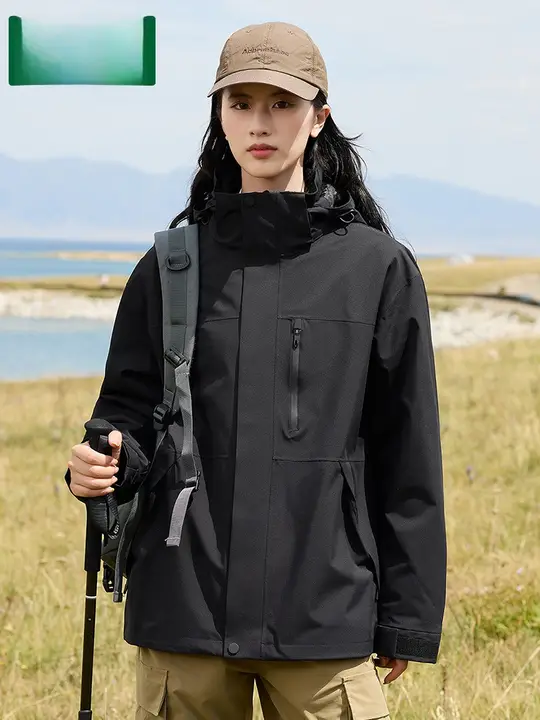 木林森 メンズ・レディース 3WAY 防風透湿 ダウンジャケット【冬用・収納可能・登山用】