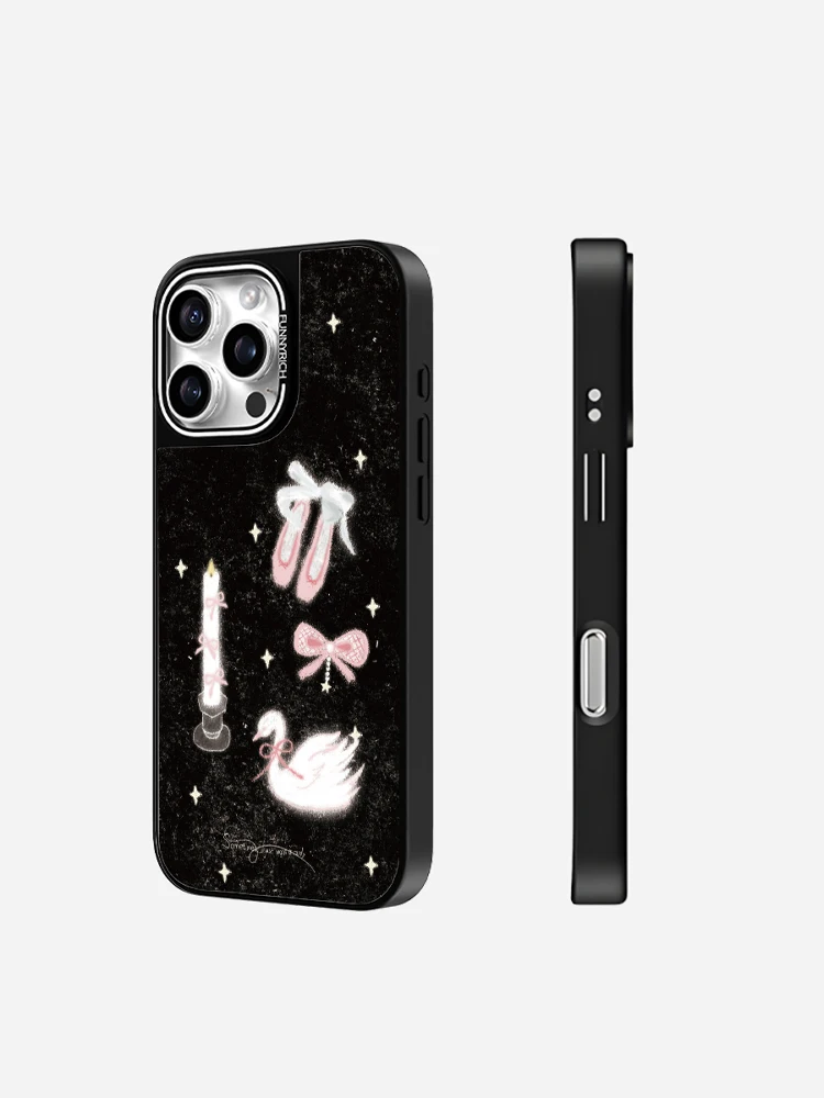 バレエシューズデザインのiPhoneケース：マグネットストラップと衝撃吸収のユニークスタイル