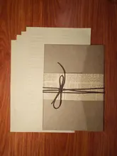 レトロデザインの手作り封筒と便箋セット【牛皮紙・バースデーカード・手書きメッセージ  】（セットアップ対応）