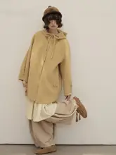 レトロコーデュロイワイドパンツ【秋冬・女性用・ルーズフィット】（セットアップ対応）