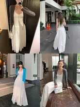 高級感あるデザイン！スリーブレスAラインロングドレス【春夏用・パネルデザイン】