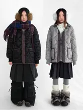 オーバーサイズの防風コート【デタッチャブルキルティングインナー付き・ルーズフィット】（セットアップ対応）