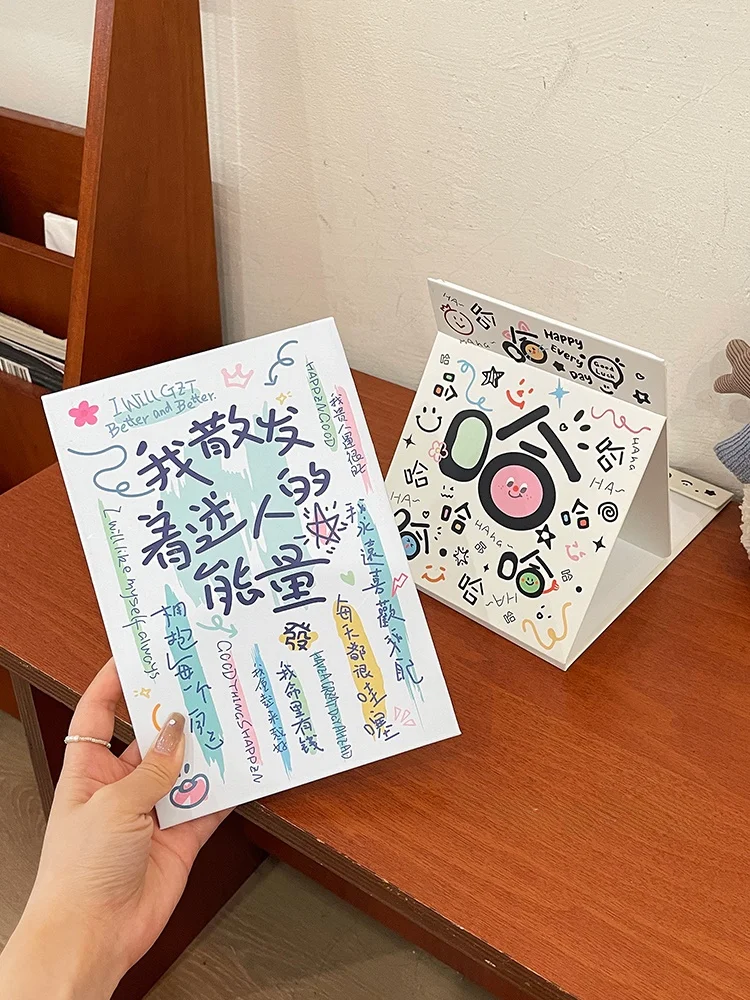 可愛いデスク用折りたたみ化粧鏡：大サイズで学生向けの便利な台式鏡