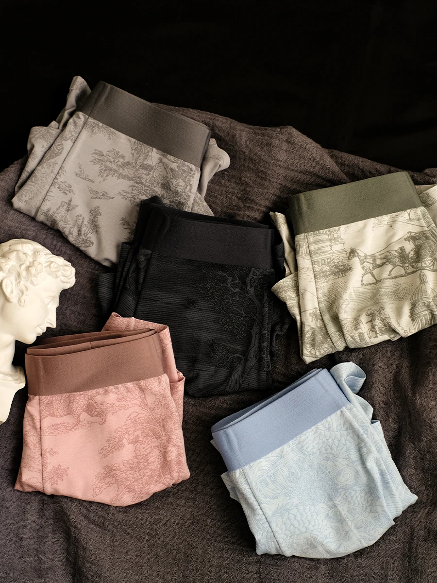 抗菌モダール素材 メンズボクサーパンツ：透湿性と無痕設計で快適な夜間使用を実現