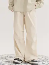 膝裏プリーツラウンジパンツ 女性 秋2023新作 ワイドフィットスポーツパンツ