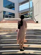おしゃれなリネンニットトップスとスカート【薄手・無地・短袖】（セットアップ対応）
