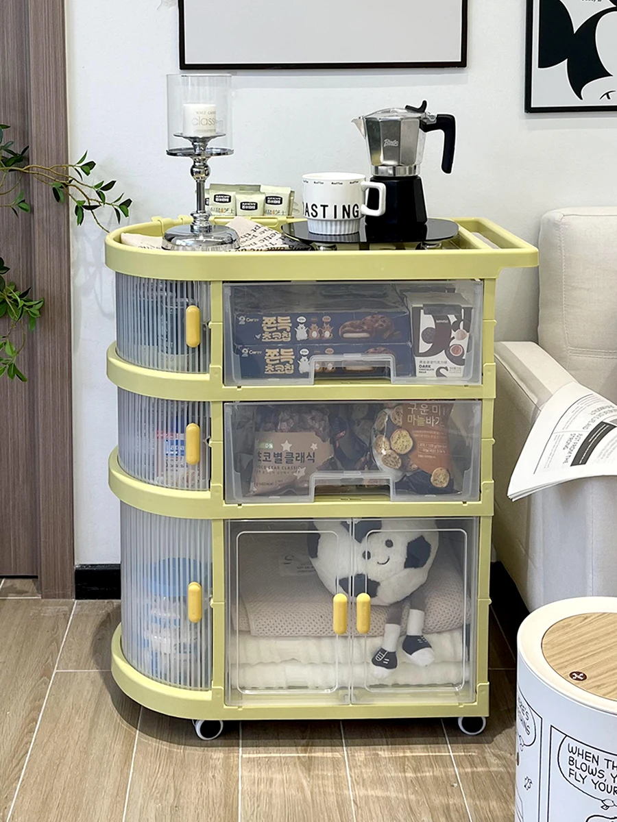 リビング用コーヒー収納ワゴン：多機能・抽斗付き・軽量3段タイプの実用性と設置ガイド