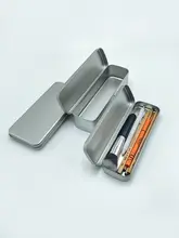 シンプルなマグネット缶製文房具ケース【DIYペンケース・アートデザイン・メタル素材】
