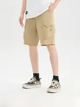 夏用 メンズ 工装風中パンツ【フィット・ウエストゴム仕様】