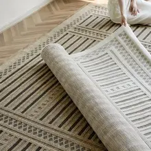 ラグ エンボス加工 トルコ製 糊不使用 エコ リビング 寝室 ミッドセンチュリー 上品 無地