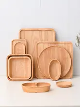 木製長方形トレイ【ミニ食器・カップ用・シンプルデザイン】