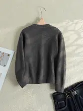 軽やかな印象のニットカーディガン【秋冬用・ソフトでルーズなデザイン】（セットアップ対応）