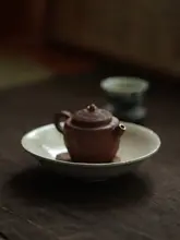 手作り和風陶器 茶盤【シンプルなデザイン・侘寂風】