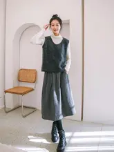 秋冬用チェック柄ウールマーメイドスカート【Aライン・ミディ丈・女性用】