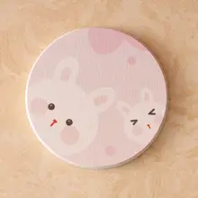 可愛いキャラクター円形デザインの吸水コースター【滑り止め・10cm・家庭用】