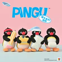 可愛いぬいぐるみペンギンのキーホルダー【ダイカットデザイン・バッグチャーム】