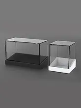 透明デスク整理ボックス【アクリル製・文具収納・仕切り付き】