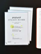 実用的なミニマリストデザインのステッカーシート【貼り付け可能・収納用・三枚入り 】（セットアップ対応）