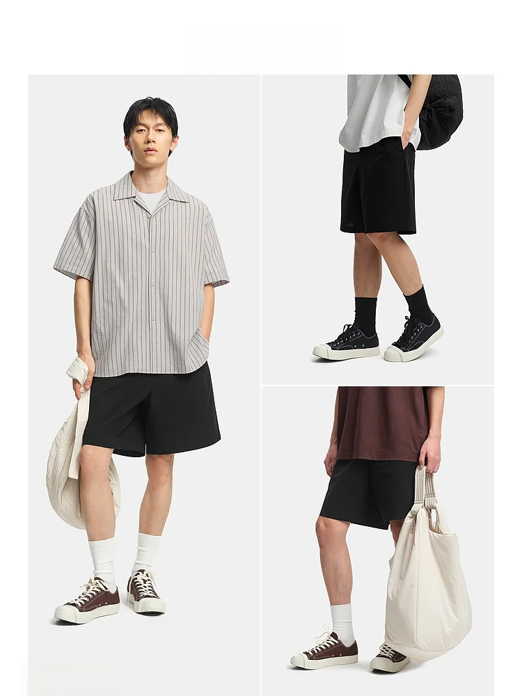 黒ショーツ メンズ おすすめ：夏用カジュアル薄手コットンショートパンツの実用性と着用シーン
