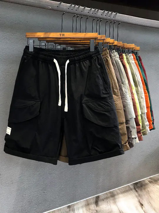 アウトドアキャンプ用 ヴィンテージスタイル アイスシルク製ワークショートパンツ【フィット・夏用】
