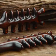 天然紫檀製 幅広歯マッサージコーム【女性用・長髪・頭皮マッサージ対応】