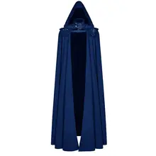 レトロデザインのフード付きウィッチローブ【ハロウィン・ロングコート・ダークスタイル】