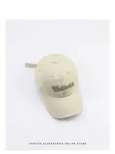 ユニセックス レトロ風 ダメージ加工ベースボールキャップ【刺繍・カジュアル・ワークスタイル】