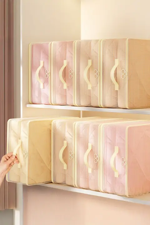 衣類収納袋【透明メッシュ・衣替え用・引き出し整理】