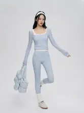 高腰ヨガパンツ【極上の柔らかさ・シンプルデザイン・フィット感抜群】