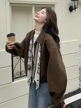 落ち着いたカラーのウールコート【レトロ・高級感・女性用】