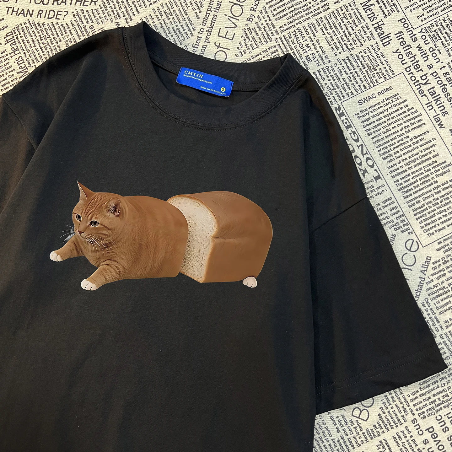 アメリカンレトロ風パン小猫プリントTシャツ：ポケットのデザインがダサいと感じるならどう対処？