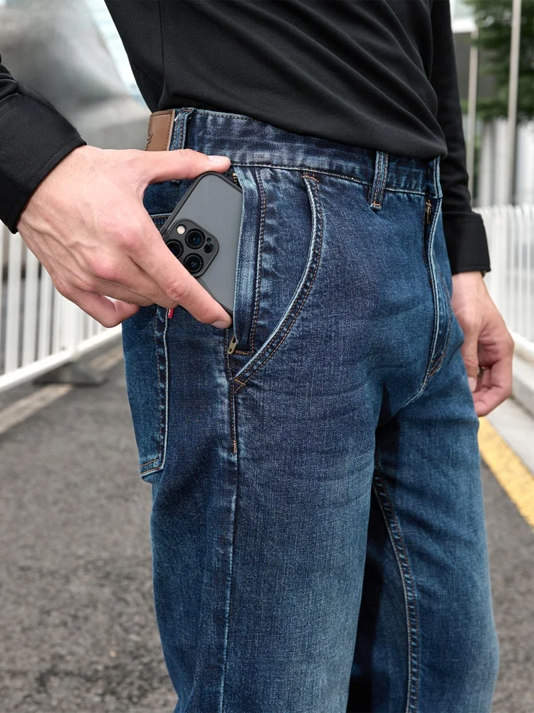 メンズデニムパンツおすすめモデル：大牛传说のゆったりストレートタイプが通勤シーンで実証された使い勝手