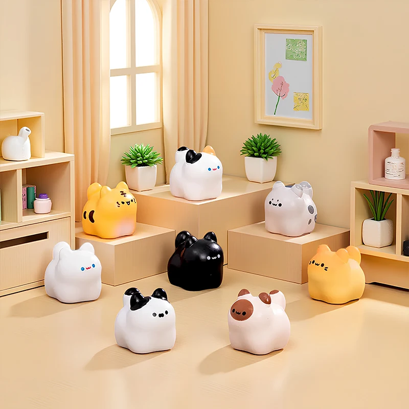 かわいいミニ猫フィギュア【デスク用・DIY装飾・カートゥーン】