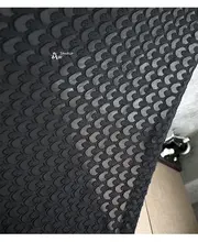 孔雀柄 春夏用透かし編みデザイン生地【ハート型模様・DIY向け・服装デザイン用】