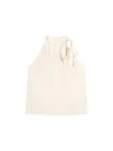 レース付きオフショルダータンクトップ【夏用・スリムフィット・女性用・ストラップデザイン】（セットアップ対応）