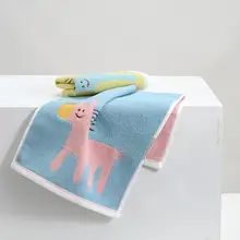 かわいいデザインの全棉製キッズタオル【吸水性抜群・洗顔用】