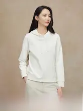 秋冬用 レディース フード付き ニットパーカー【カジュアル・ゆったりタイプ】