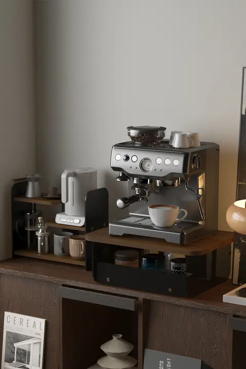 コーヒーメーカー 茶器 コーヒーカップ 家庭用シーン 防塵 抽斗式 天板置きラック