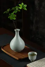 花瓶 リビング フラワーアレンジ 陶器 ラグジュアリー アンティーク 青磁