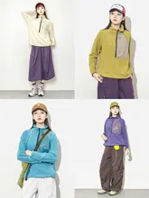 秋冬用アウトドアフランネル半ダブルジップパーカー【男女兼用・ハイキング・登山対応】（セットアップ対応）