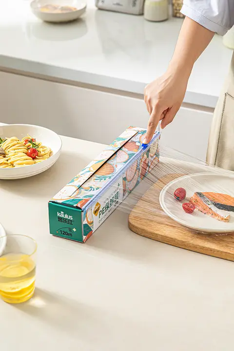 ラップカッター PEラップ スライド式 食品グレード 耐熱 家庭用 お得用 「摩登主婦」