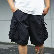 メンズ夏用ワークショートパンツ【大きなポケット・ジッパー付き・フィット・アウトドア向け・五分丈】