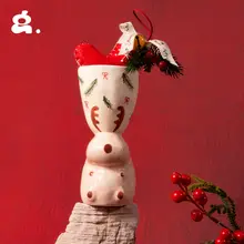 CONGSTUDIO 限定かわいいカピバラ手描き陶器マグカップ【クリスマスギフト・ハンドメイド】